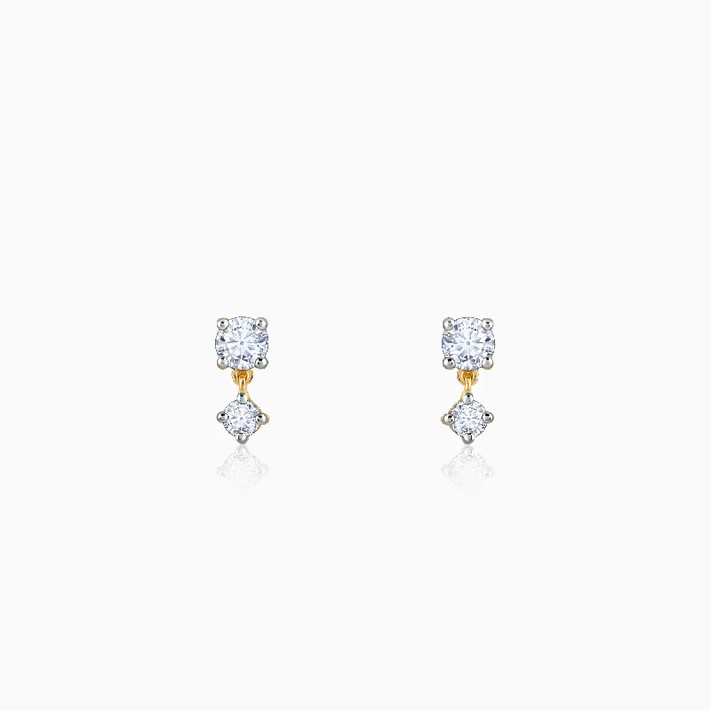 Gold Paseo Diamond Studs