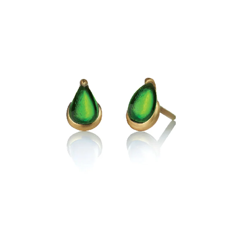 custom zodiac sign ring Green Tourmaline Stud Earrings
