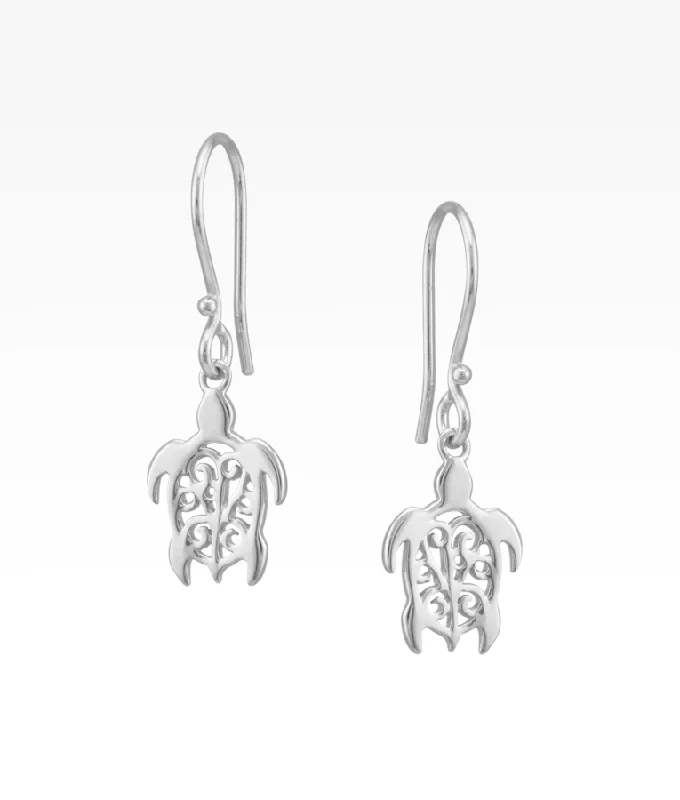simple crystal pendant necklace Harbor Turtle Earrings