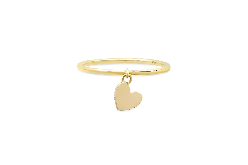 women’s leather wrap bracelet Heart Charm Ring