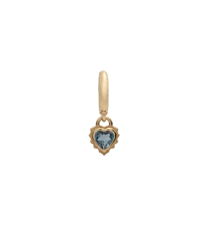 pearl and silver bracelet Heart: London Blue Topaz Drop Earring