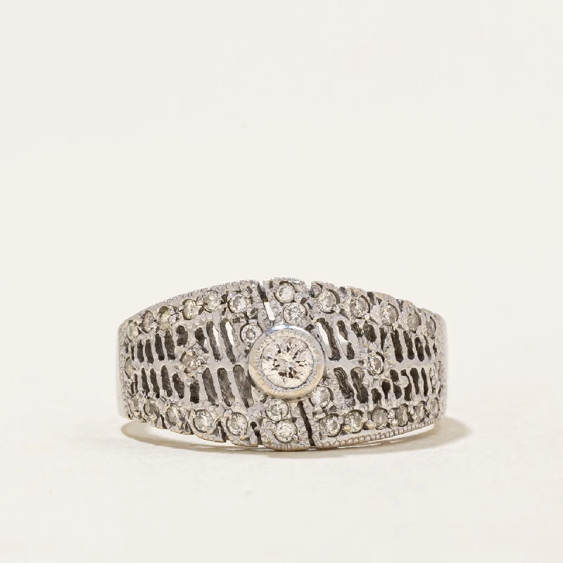 Illusion Set Diamond Ring | 0.31ctw | SZ 6.25 |