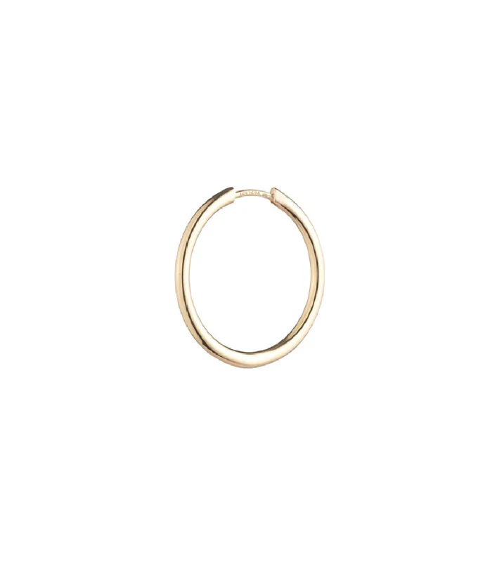 black diamond eternity band Large Hoop Earring