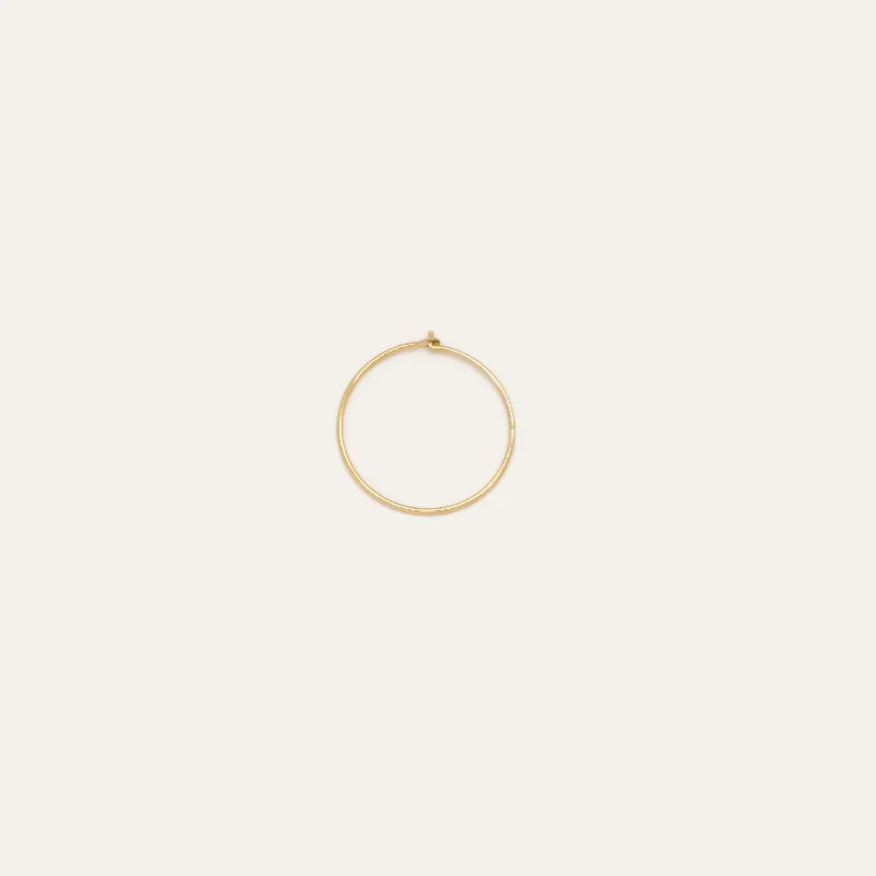dainty gold chain earrings LA Hoop, Large