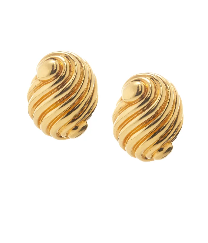 black onyx men’s signet ring Large Swirl Earrings