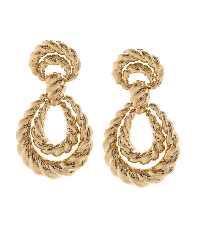 small diamond cross pendant Lasso Earrings