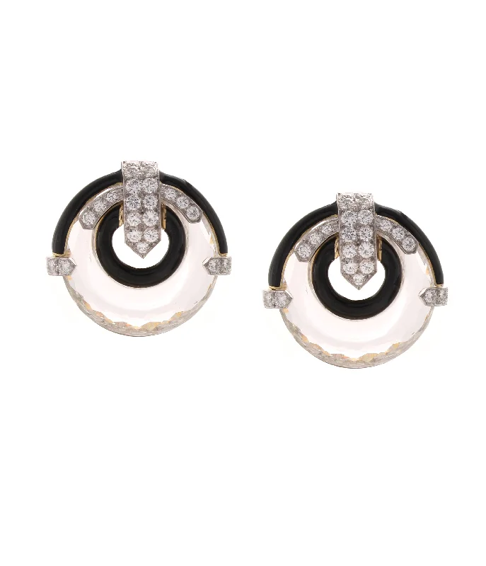 ruby and diamond engagement ring Light Beam Earrings