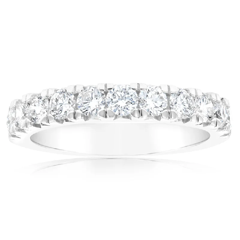 handmade braided leather necklace Luminesce Lab Grown Diamond 1 Carat Silver Eternity Ring