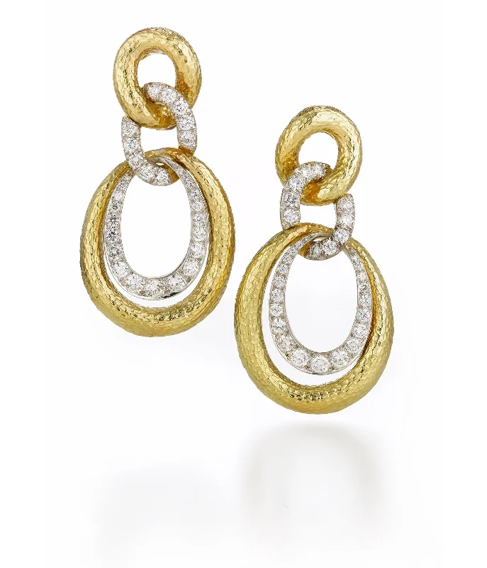 twisted rope gold chain Madison Twisted Double Oval Hoop Earrings