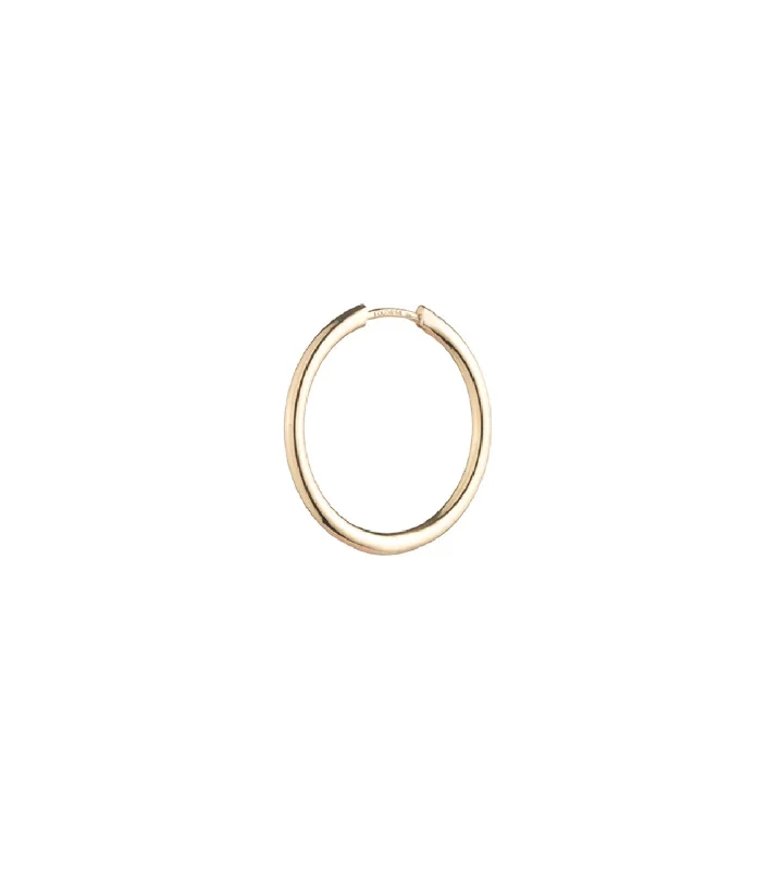 dainty cherry blossom ring Medium Hoop Earring