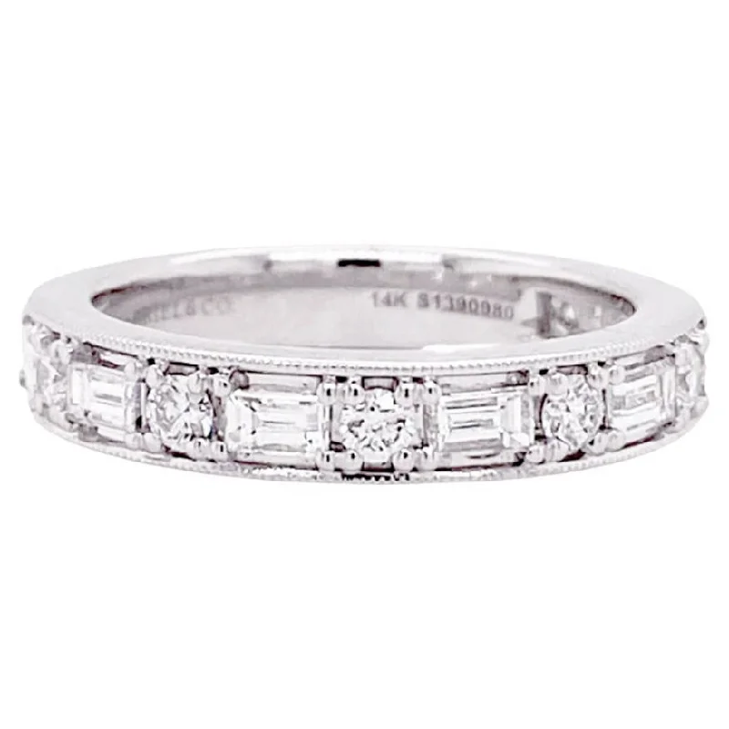 celestial moonstone ring gold Morse Code Band