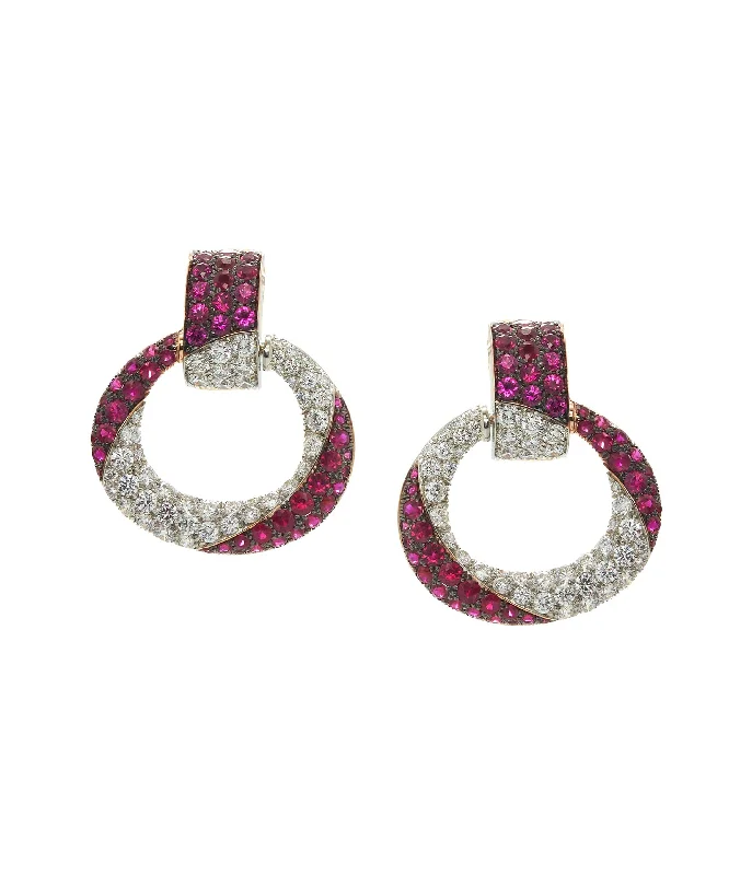 simple crescent moon ring Oblong Earrings