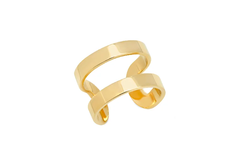 sapphire princess cut ring Open Cigar Ring