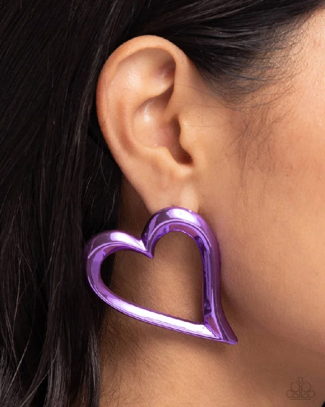 celestial orbit ring set Paparazzi Earring ~ Admirable Acclaim - Purple