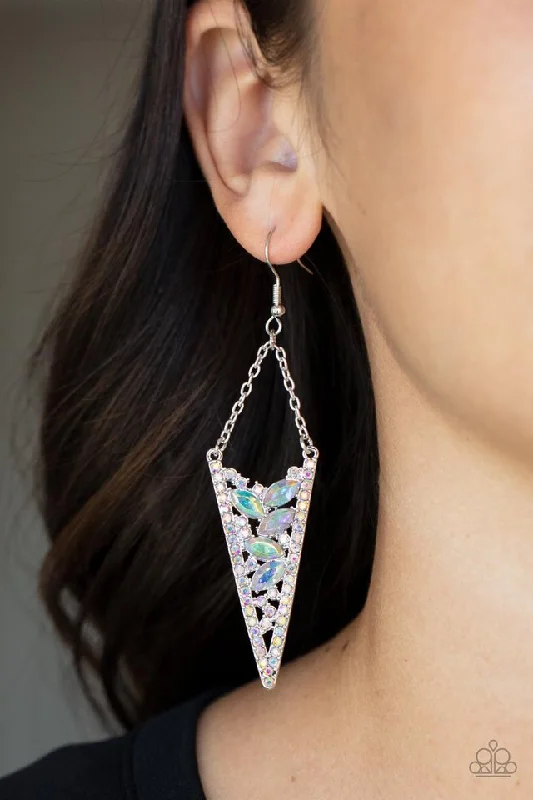 small diamond nose stud Paparazzi Earring ~ Sharp-Dressed Drama - Multi