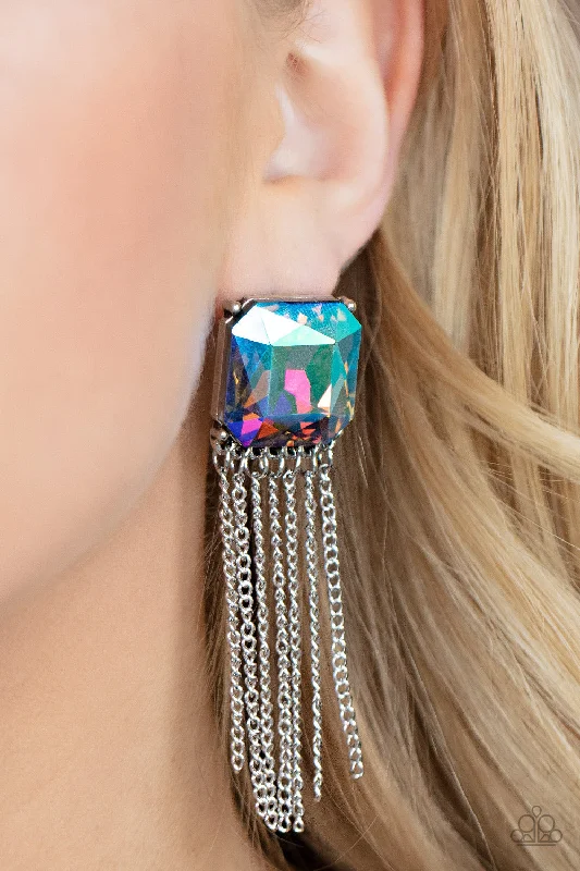 dainty sapphire stacking rings Paparazzi Earrings ~ Supernova Novelty - Multi