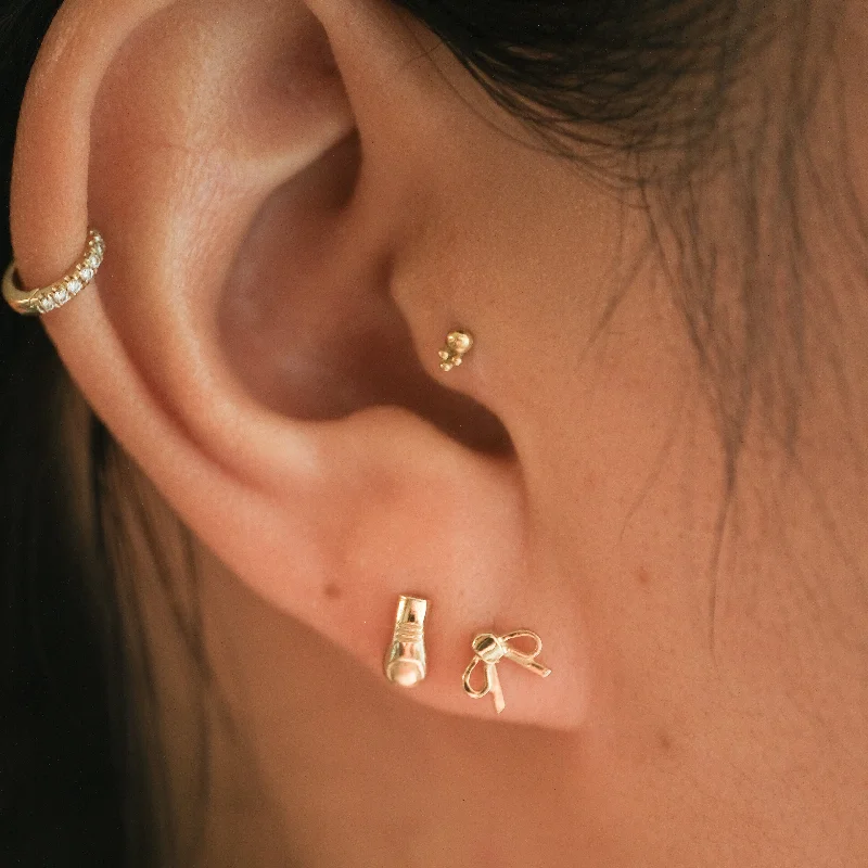 unique moon phase ring Petit Bow Earring