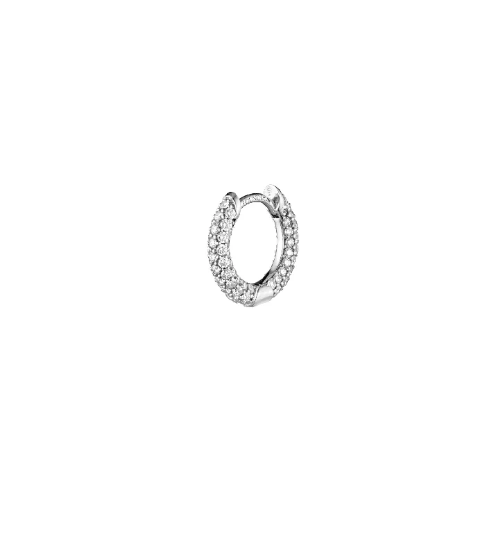 simple snake chain necklace Petite Pave Chubby : Ear Hoop