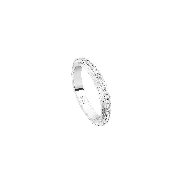 Piaget Posession 18k White Gold Diamond Turning Ring G34P2M47