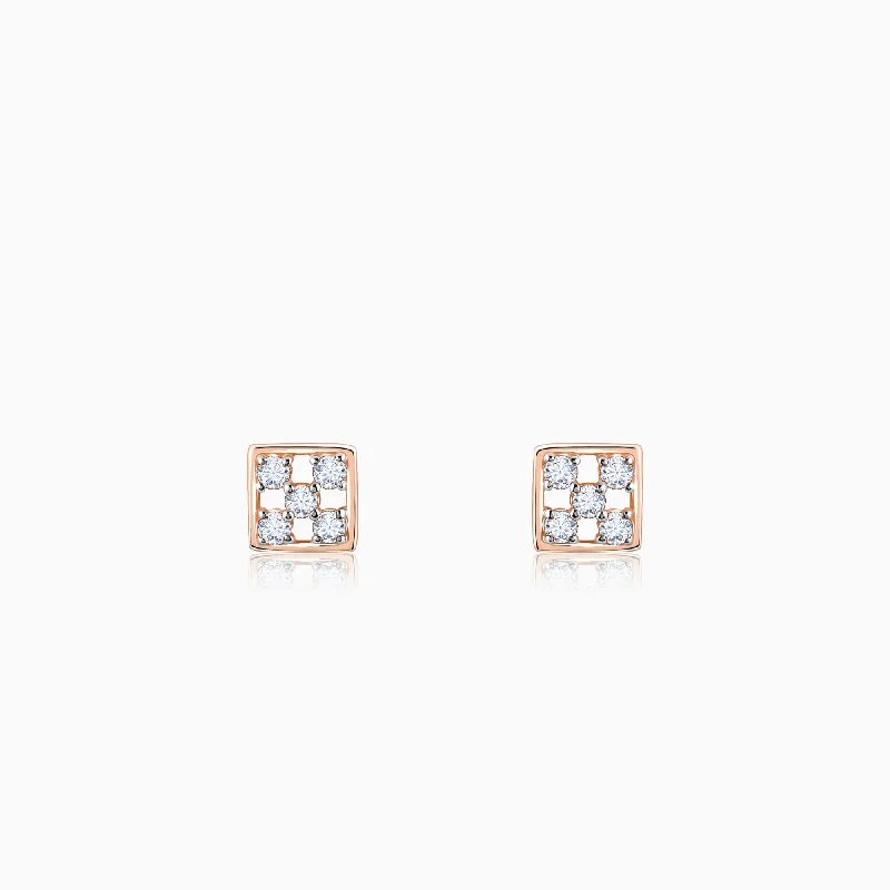 Rose Gold Blissful Moments Diamond Earrings