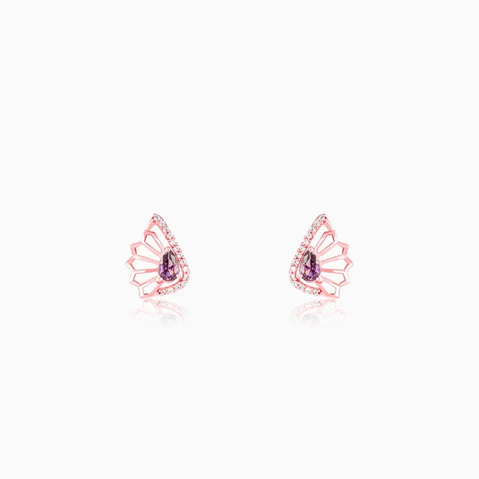 Rose Gold Notre Dame Earrings