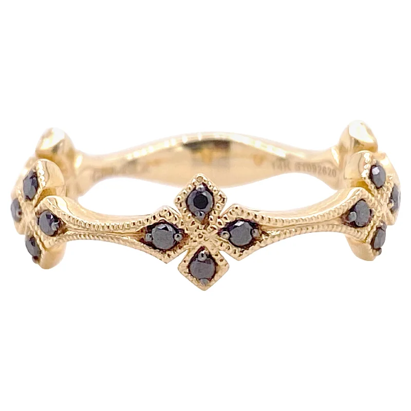 infinity heart necklace personalized Sapphire Clover Stackable Ring