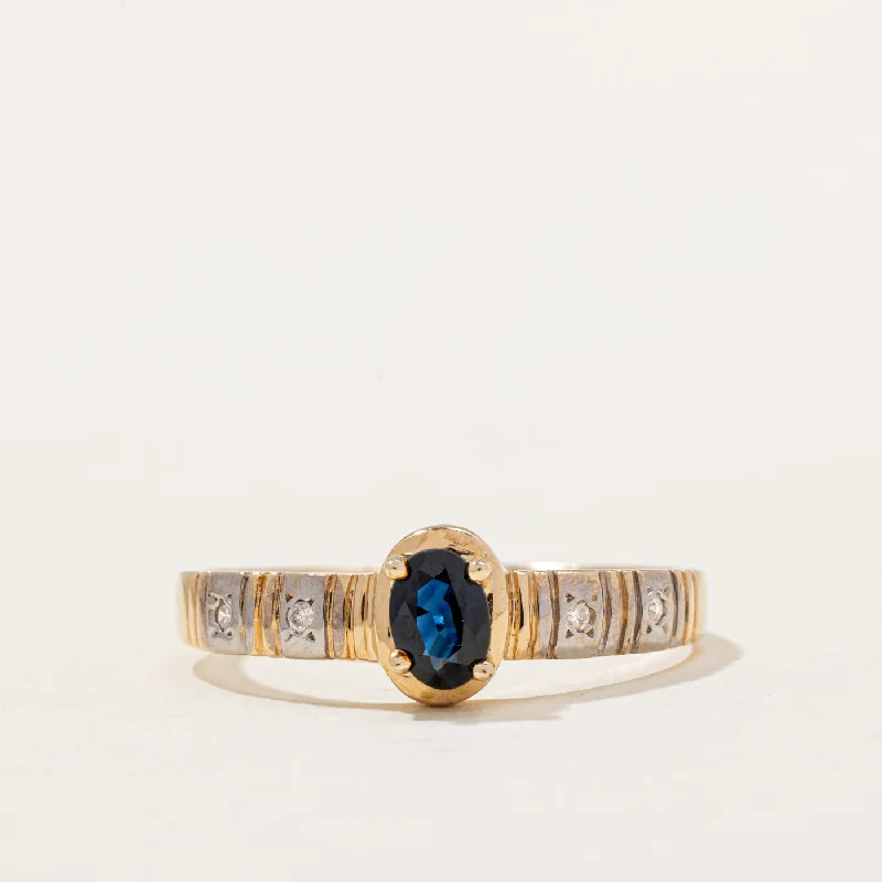 Sapphire & Diamond Ring | 0.45ct, 0.04ctw | SZ 10.75 |