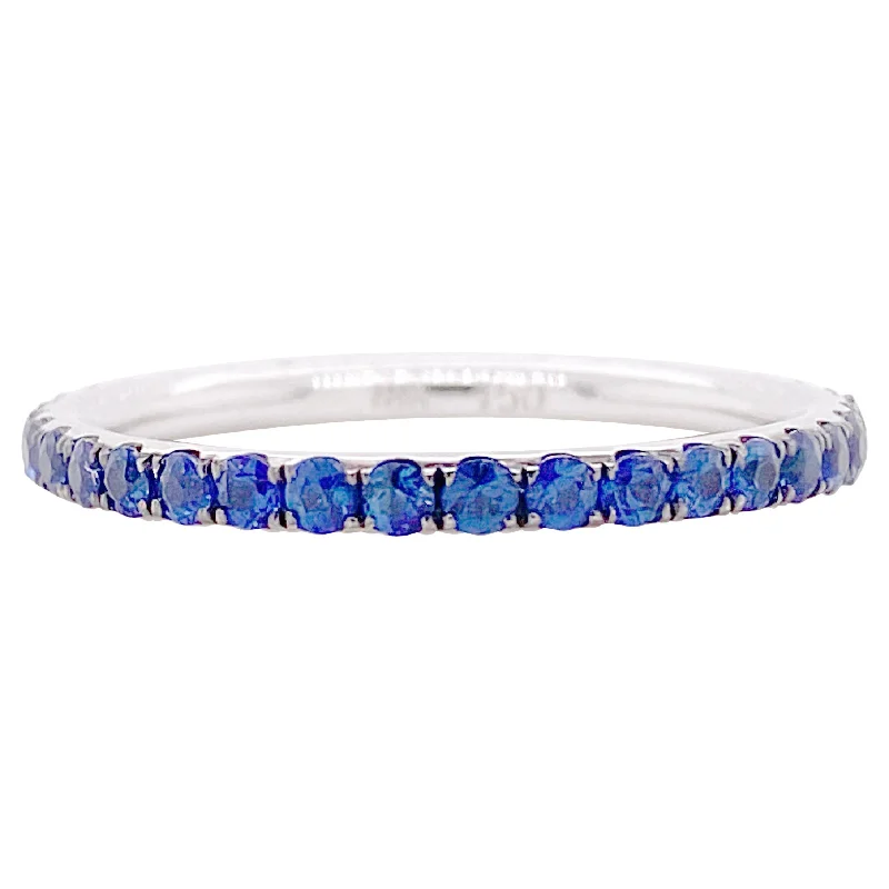 minimalist clover charm bracelet Sapphire Eternity Band