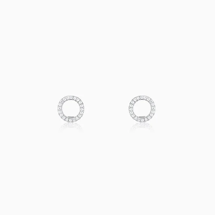 Silver Circle of Joy Earrings