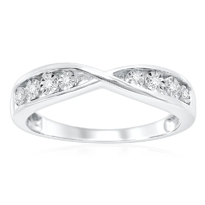 leather cuff bracelet men Silver Cluster Dress Ring with 8 Brilliant Diamonds