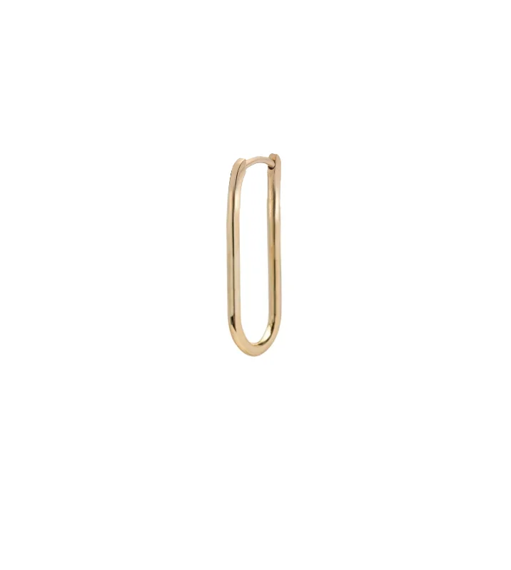 real diamond solitaire ring Small Skinny Fob Earring