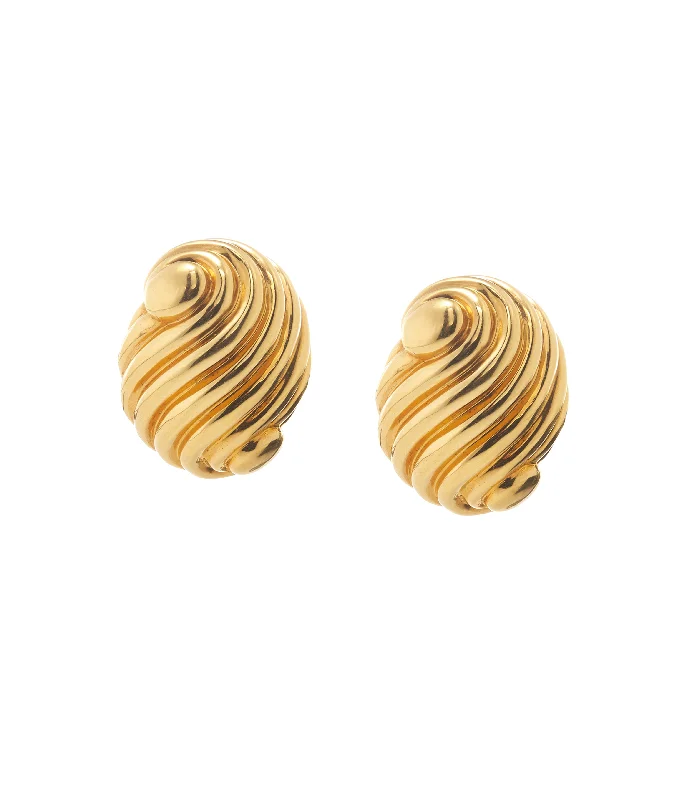 modern infinity signet ring Small Swirl Earrings