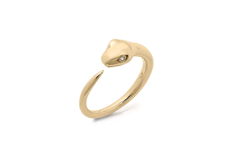 vintage art deco bracelet Solid Snake Ring