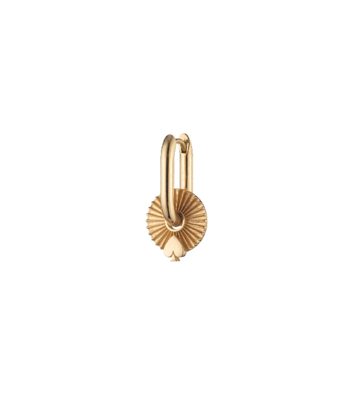 cute cat charm bracelet Spade - Reverie : Gold Symbol Disk Petite Chubby Fob Earring cute cat charm bracelet Spade - Reverie : Gold Symbol Disk Petite Chubby Fob Earring