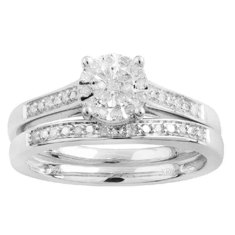 personalized silver cuff bracelet Sterling Silver 1/5 Carat Diamond Ring