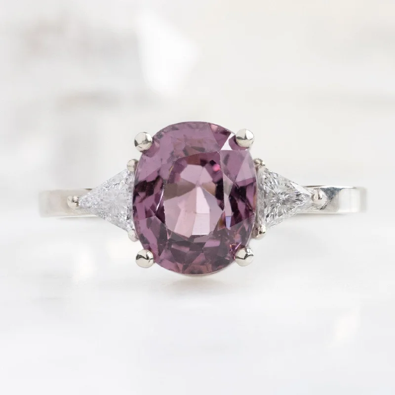 celestial sun charm anklet The Jade Ring | 2.30ct Oval Spinel in 14K White Gold