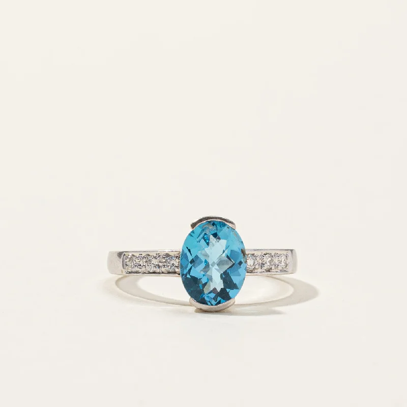 Topaz & Diamond Ring | 2.00ct | 0.12ctw | SZ 7.25 |