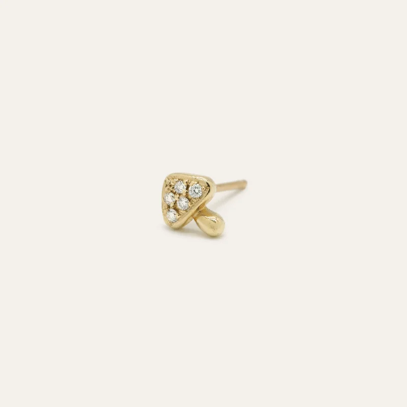 dainty opal nose ring Wild Times Mushroom Earring
