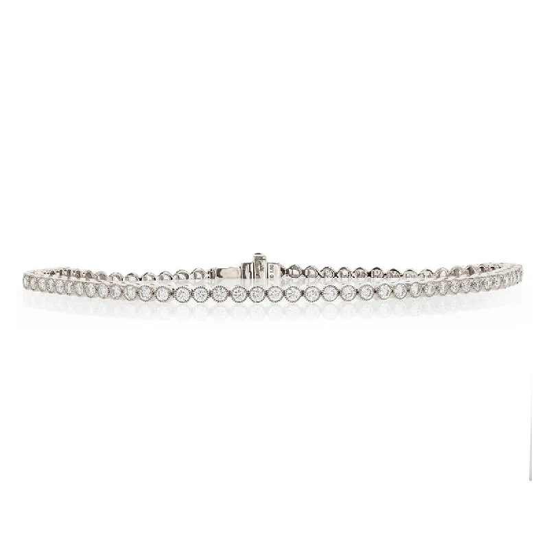 gothic skull ring for men 1.90-Carat Diamond 7-Inch Tennis Bracelet