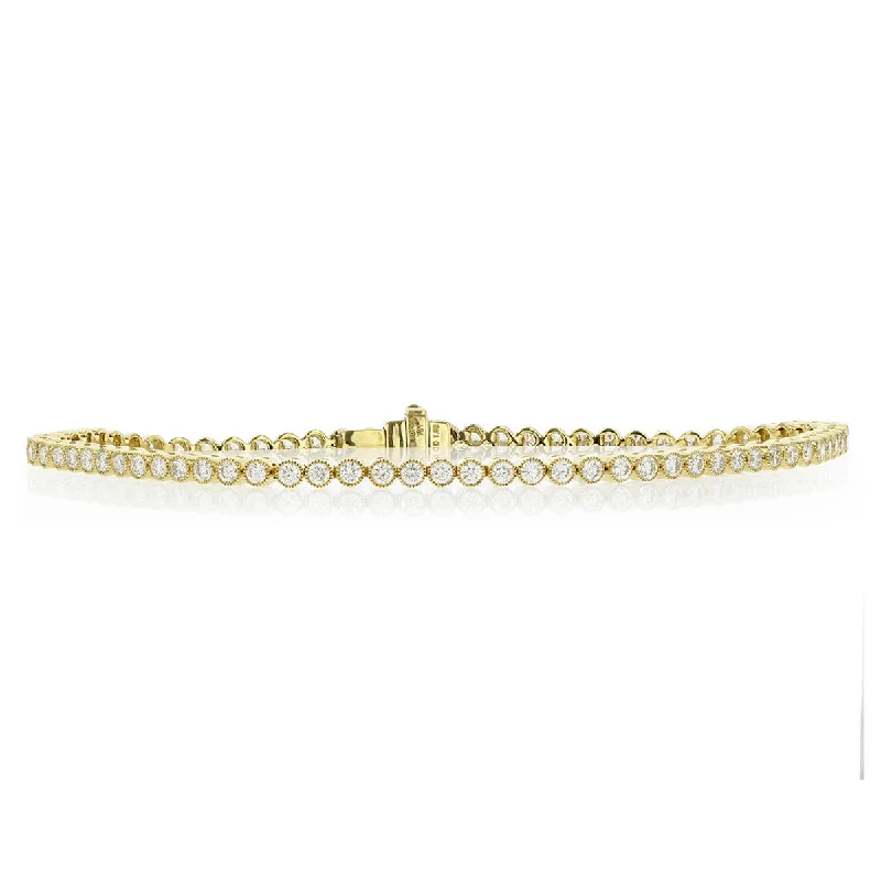 real opal ring for women 18K Yellow Gold Diamond 7-Inch Tennis Bracelet