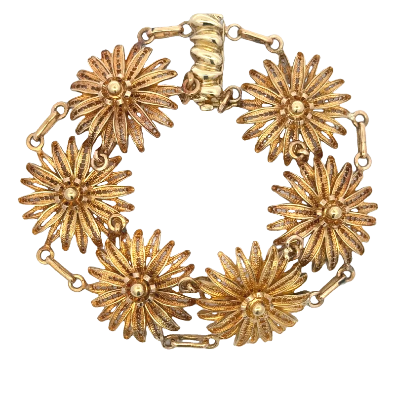 18KY/14KY Flower Bracelet