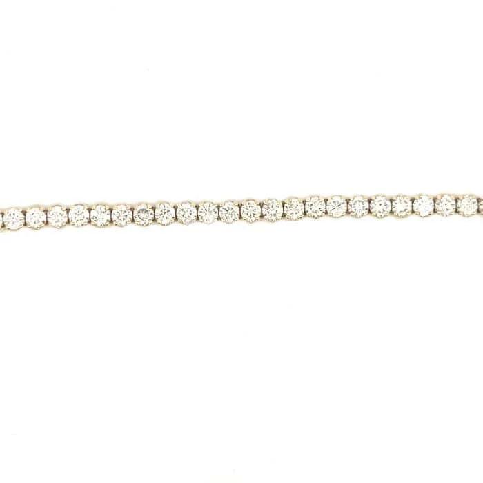 bohemian gemstone choker Mountz Collection 7.0CTW 7" Diamond Straightline Bracelet in 14K Yellow Gold
