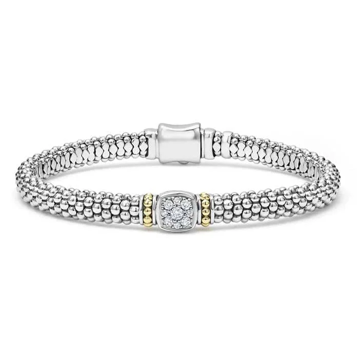 vintage citrine ring LAGOS 6MM Diamond Caviar Bracelet in Sterling Silver and 18K Yellow Gold vintage citrine ring LAGOS 6MM Diamond Caviar Bracelet in Sterling Silver and 18K Yellow Gold