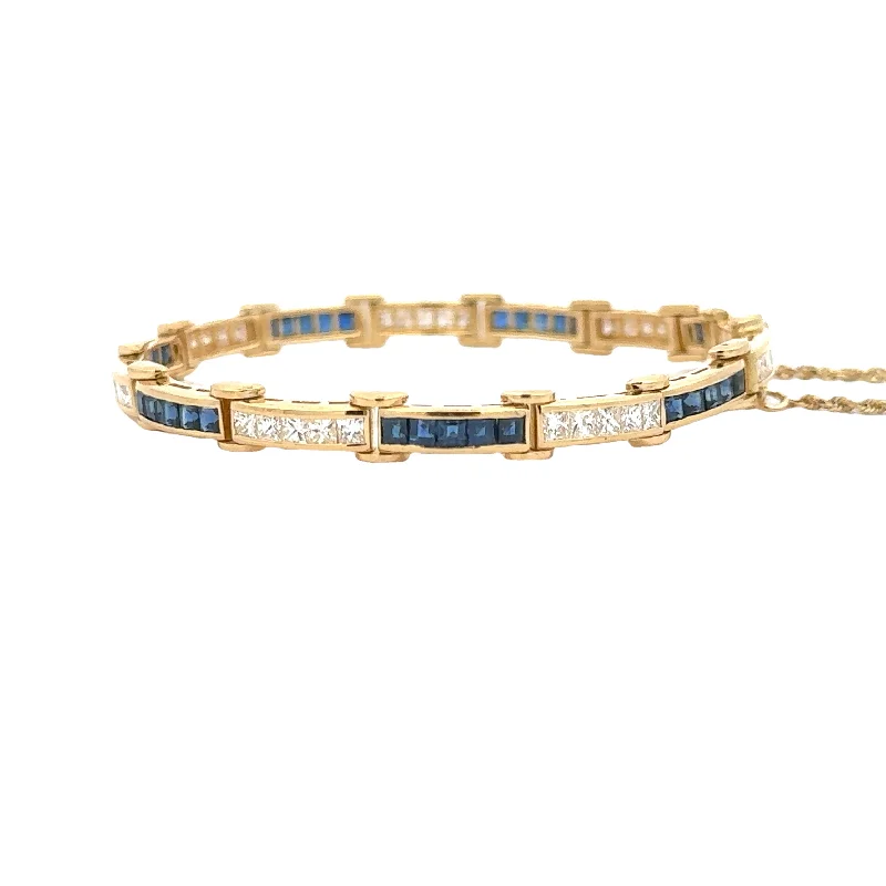 Antique Diamond Sapphire Bracelet