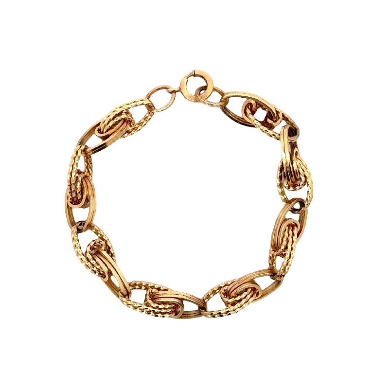 Antique Gold Filled Link Bracelet