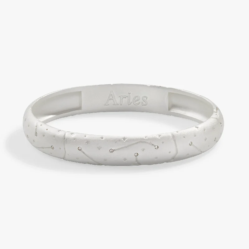 Aries Zodiac Hinge Bangle