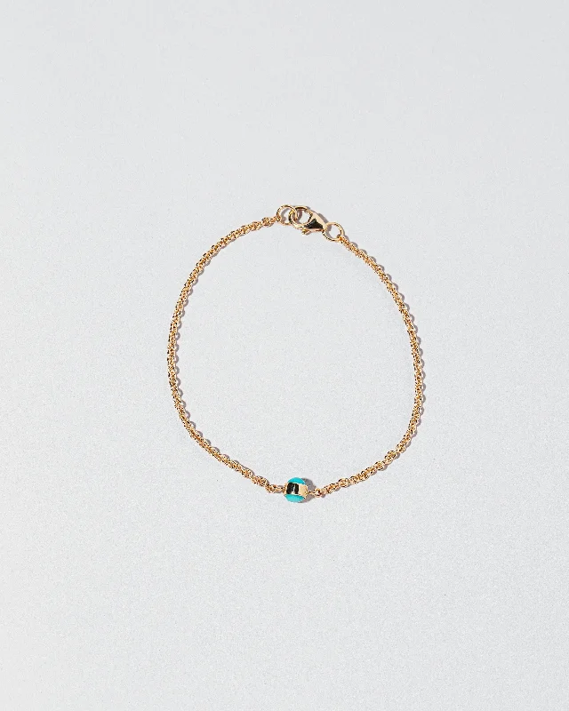 handmade gemstone anklet boho Birthstone Bracelet - One Bezel