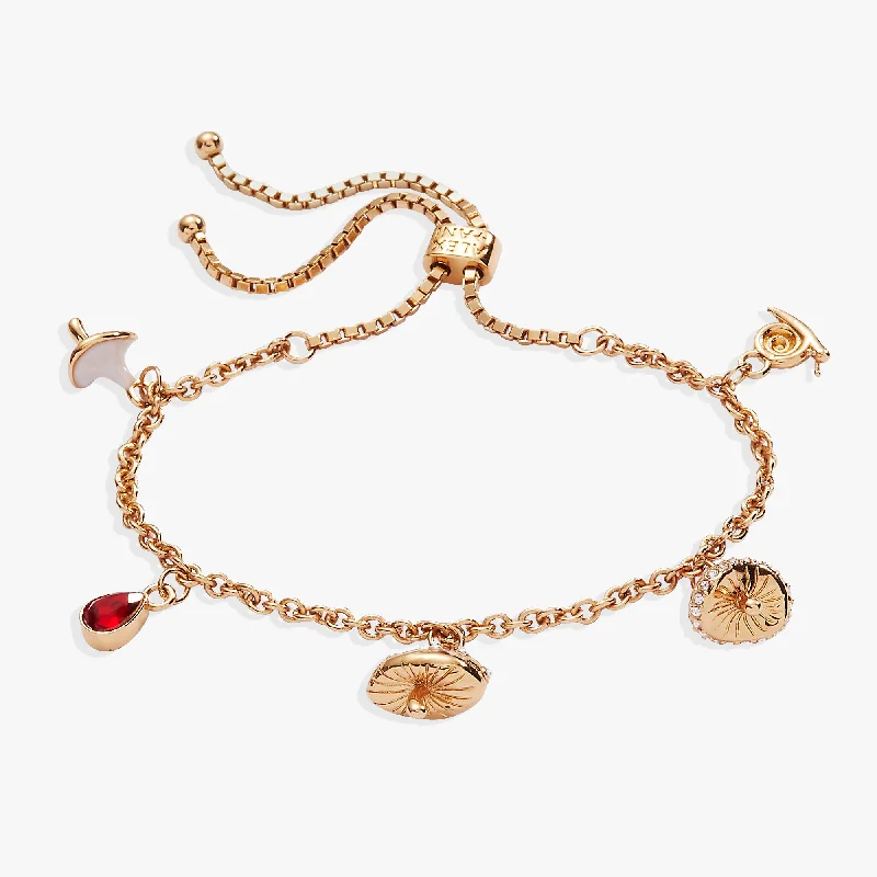 gold wedding band for men Mushroom Bolo Charm Bracelet