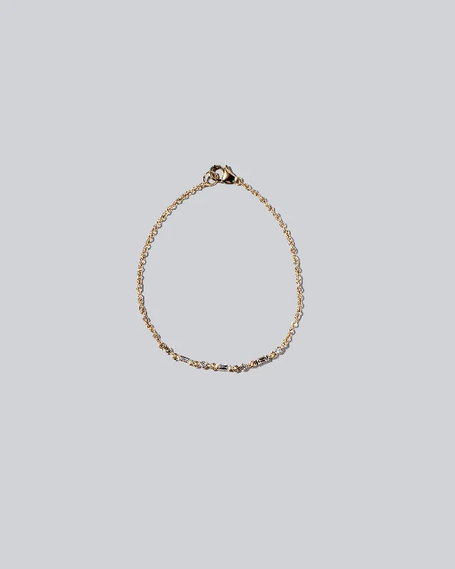 dainty pearl and diamond ring Building Blocks Bracelet - Consecutive