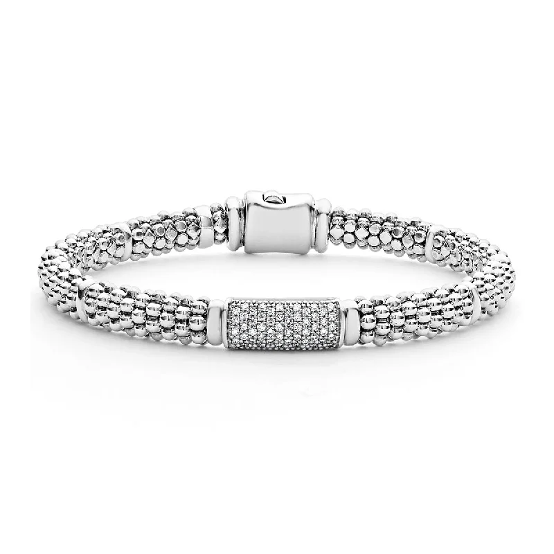 modern geometric gold ring Caviar Diamond Bracelet